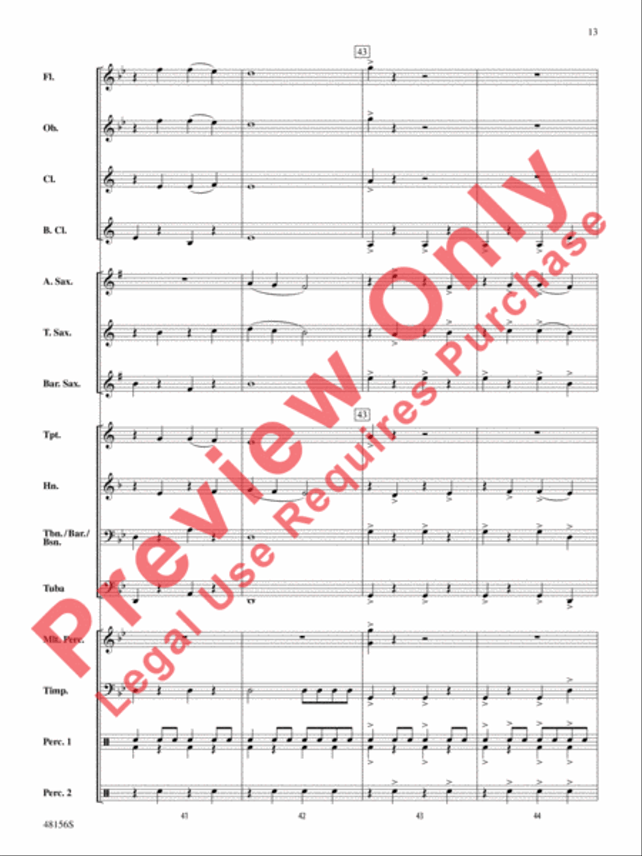 Vulcan's Forge Concert Band scores gallery preview page 14