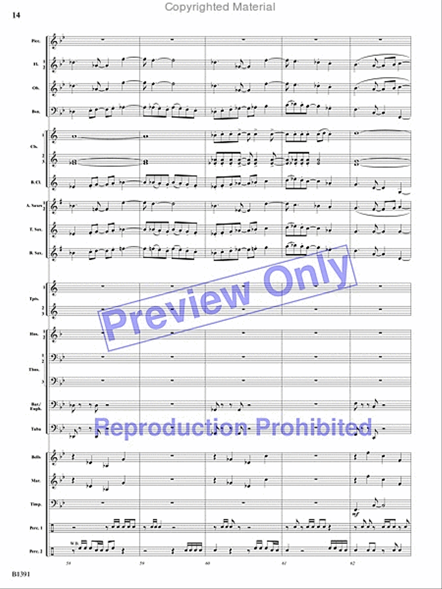 Sunburst Concert Band scores gallery preview page 13