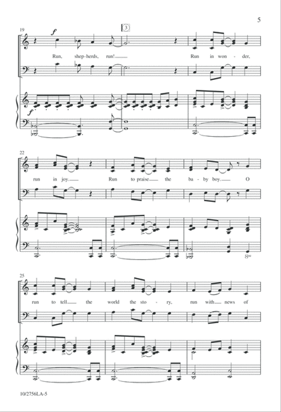 Run, Shepherds, Run 3-Part scores gallery preview page 5