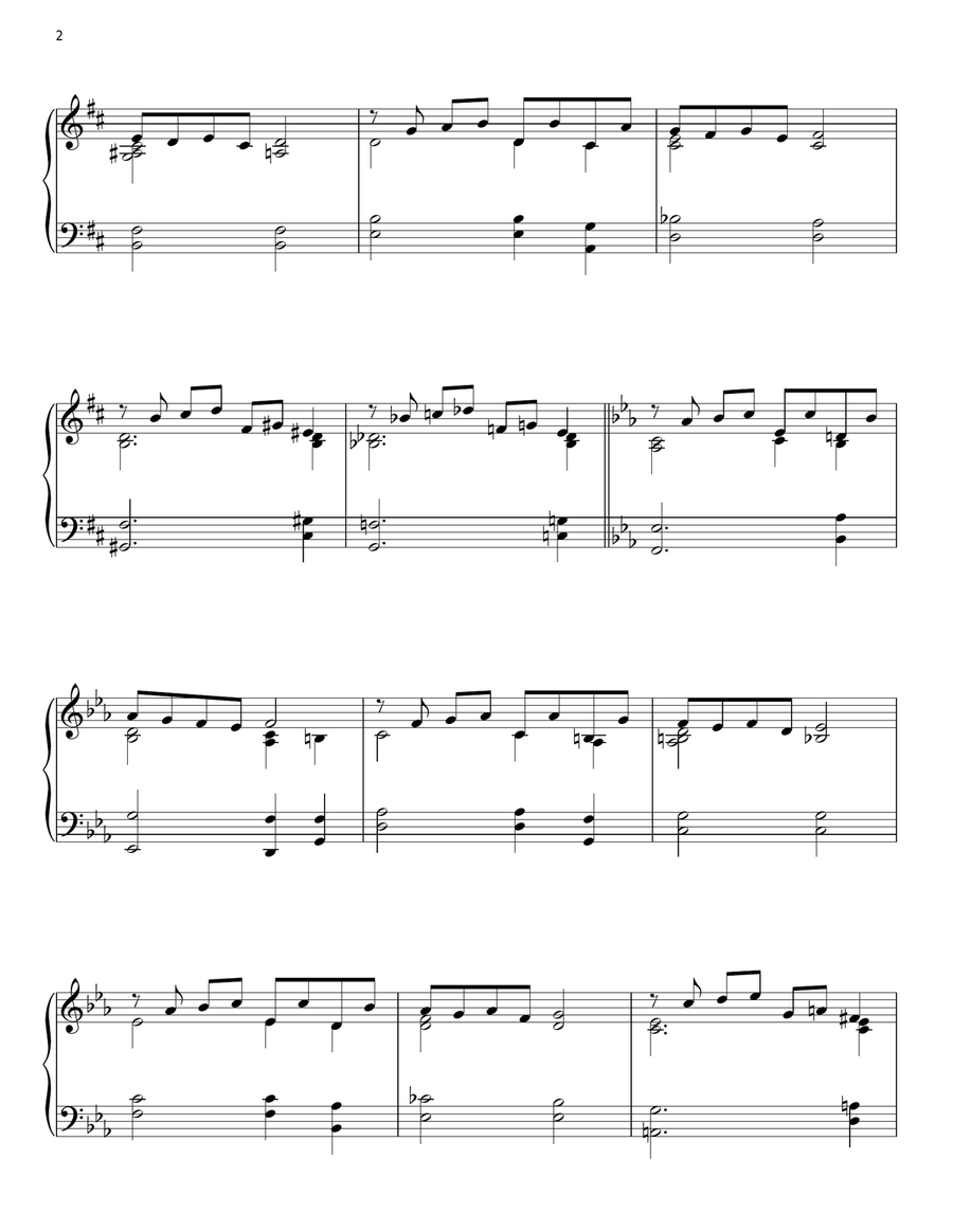 You Must Believe In Spring Piano Solo scores gallery preview page 2