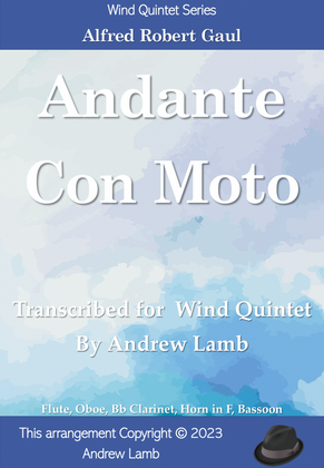 Book cover for Andante Con Moto (by A R Gaul, arr. for Wind Quintet)