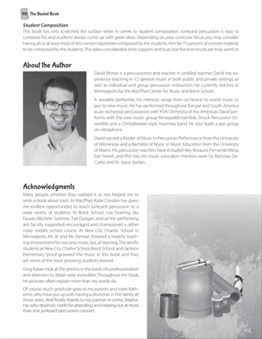 The Bucket Book Percussion scores gallery preview page 6