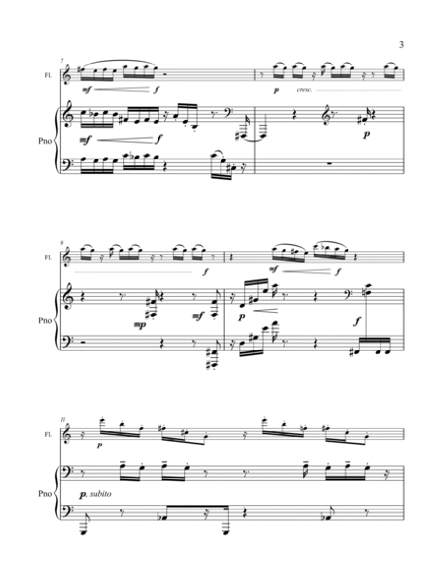 Journey to Funk for flute and piano Flute Solo scores gallery preview page 2