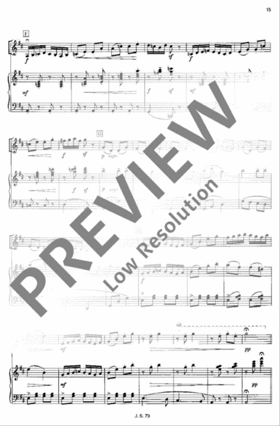 Concertino classico D major Violin scores gallery preview page 15