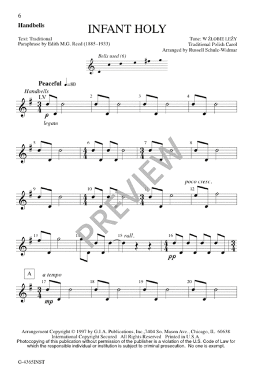 Infant Holy 4-Part scores gallery preview page 6