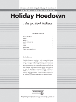 Holiday Hoedown: Score