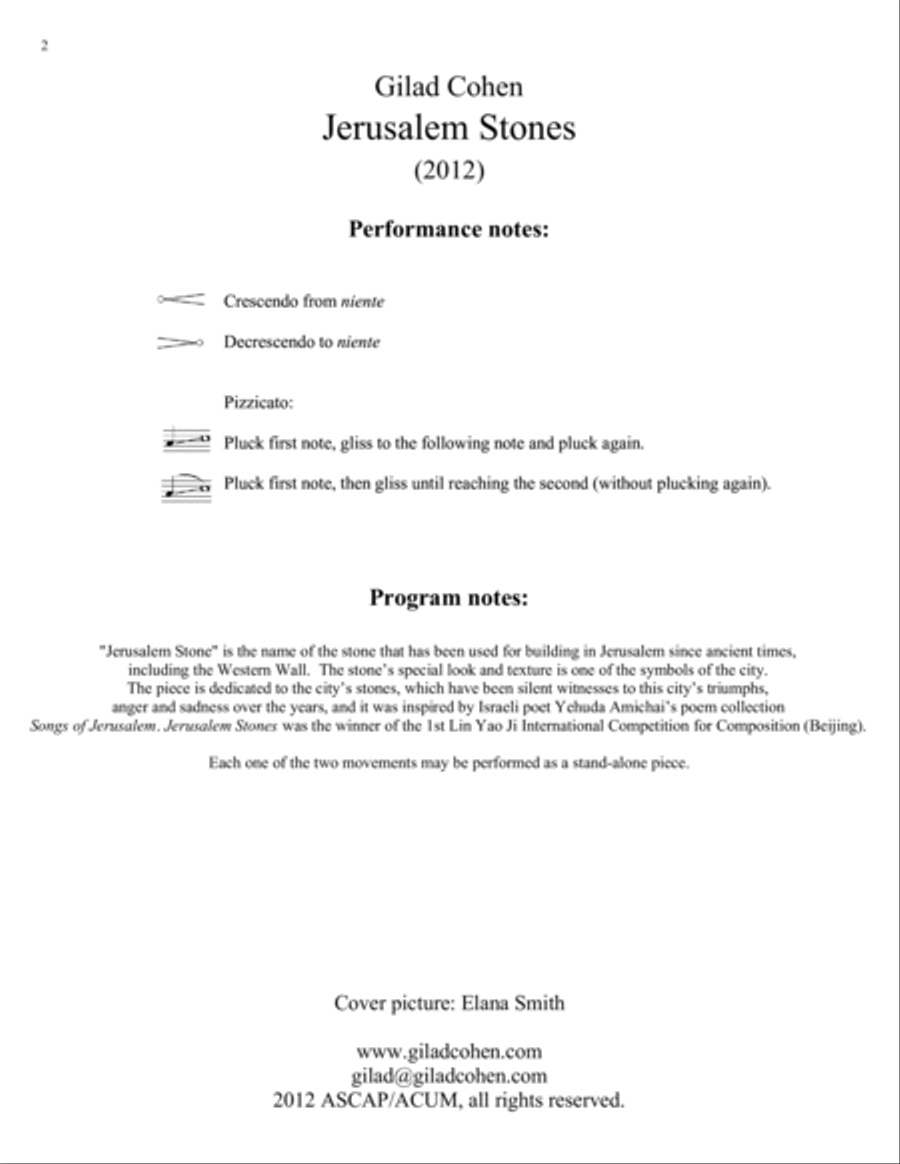 Jerusalem Stones String Quartet scores gallery preview page 2