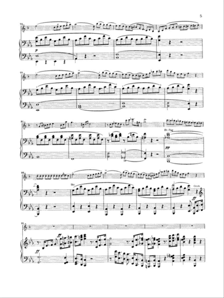 Weber: Concertino in E flat Major, Op. 26 Part scores gallery preview page 5