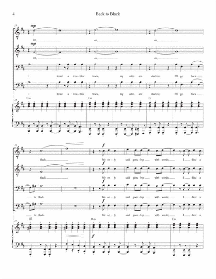 Back To Black TTBB scores gallery preview page 4