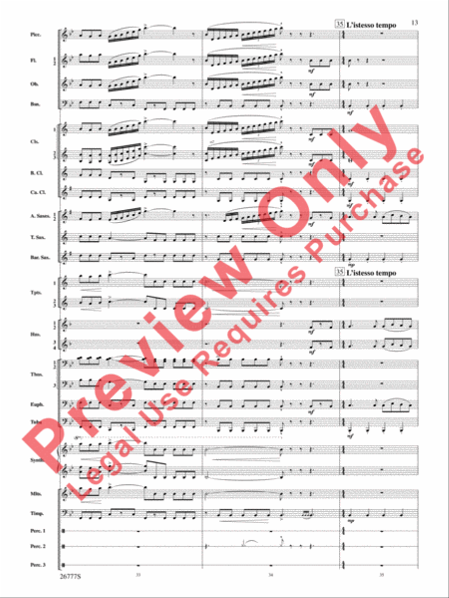 Soaring with John Williams Concert Band scores gallery preview page 14