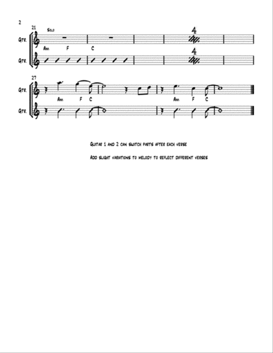 Stay With Me Electric Guitar scores gallery preview page 2