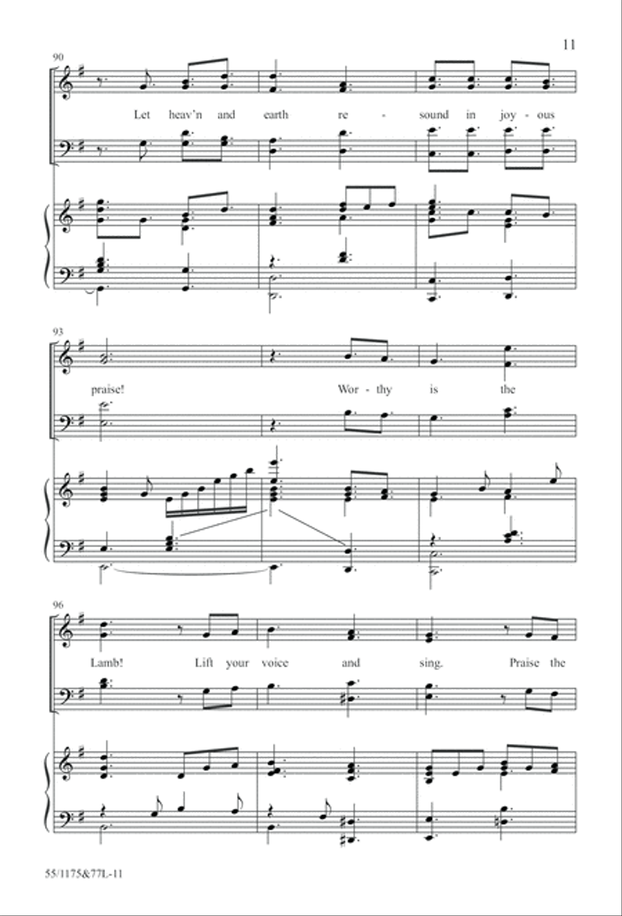 Behold the Lamb! 4-Part scores gallery preview page 12