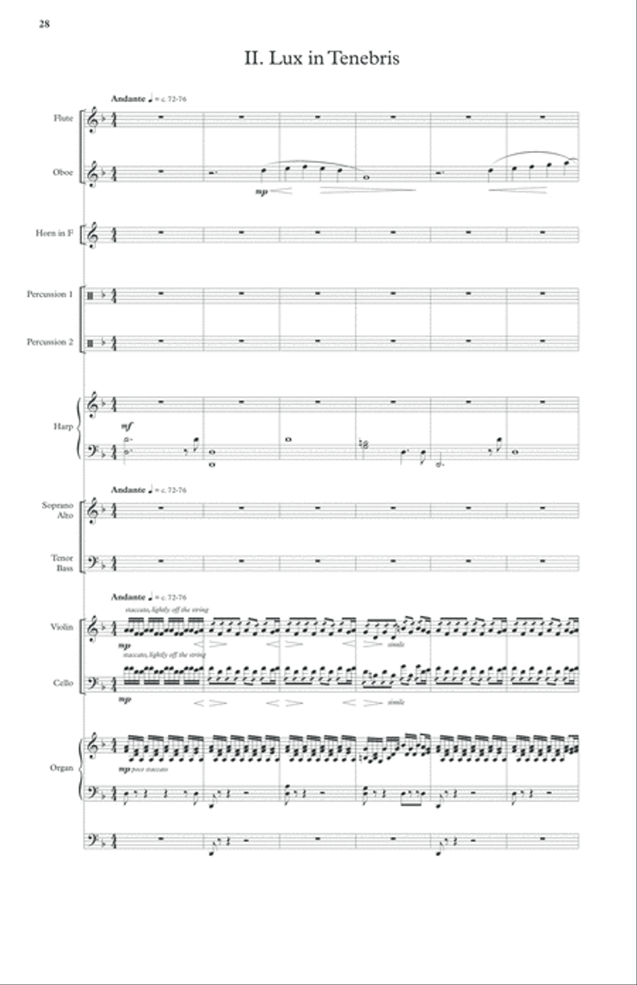 LUX Full Score (Chamber Ensemble Version) Score scores gallery preview page 8