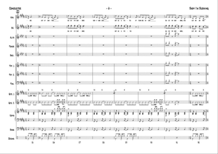 Baby I'm Burning Baby I'm Burning Tenor Saxophone scores gallery preview page 6