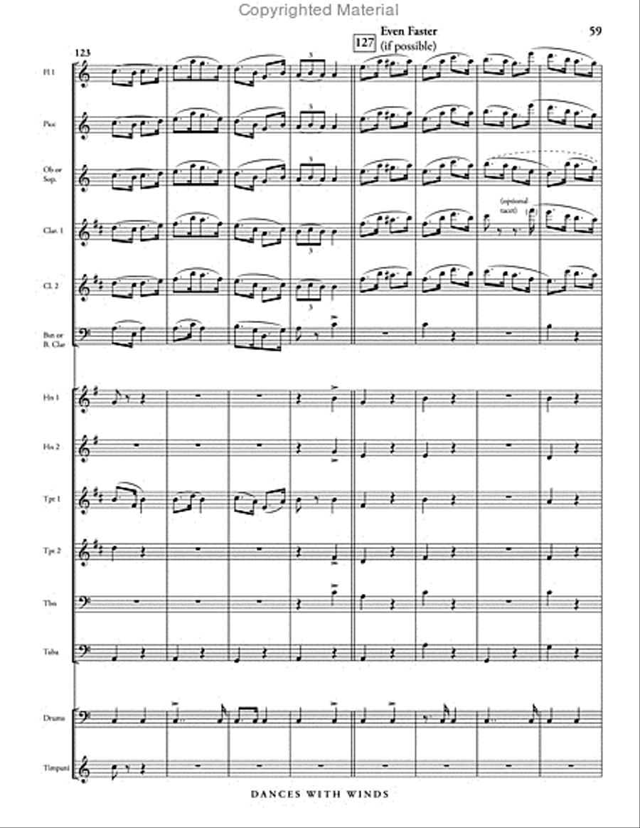 Dances with Winds Dances with Winds Concert Band scores gallery preview page 65