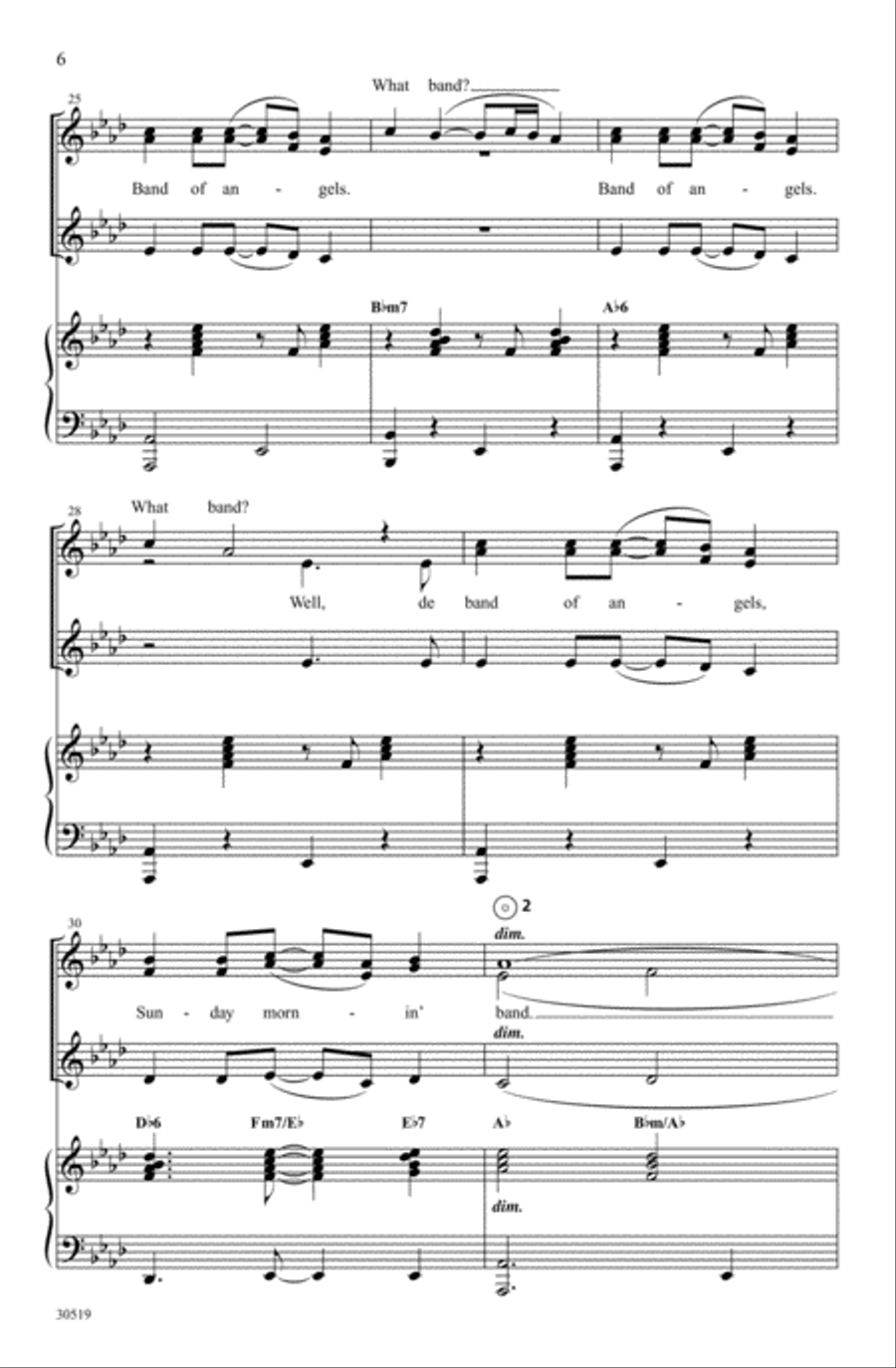 Band of Angels Band of Angels SSA scores gallery preview page 4