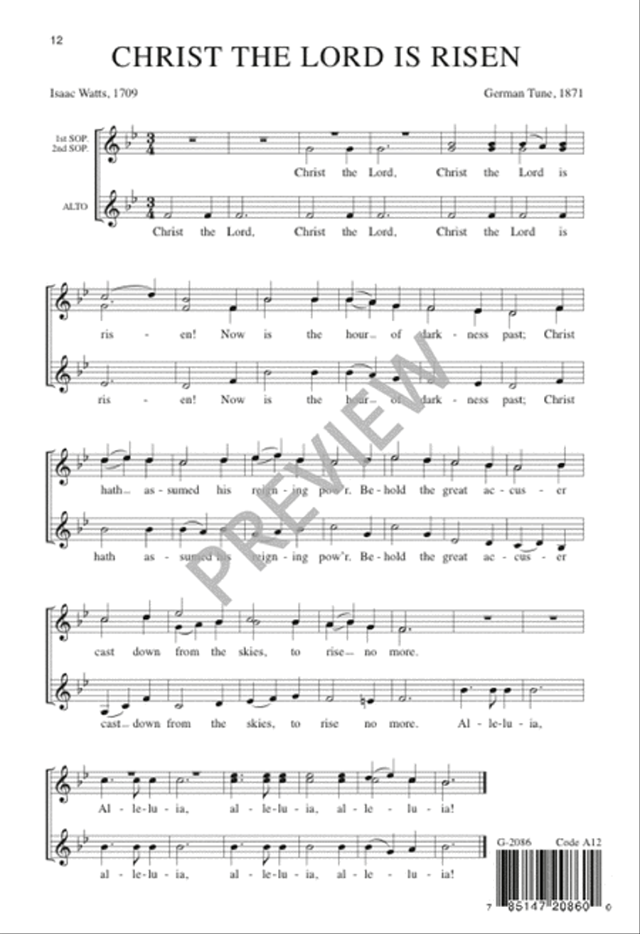 Eight Short Easter Carols SSA scores gallery preview page 13