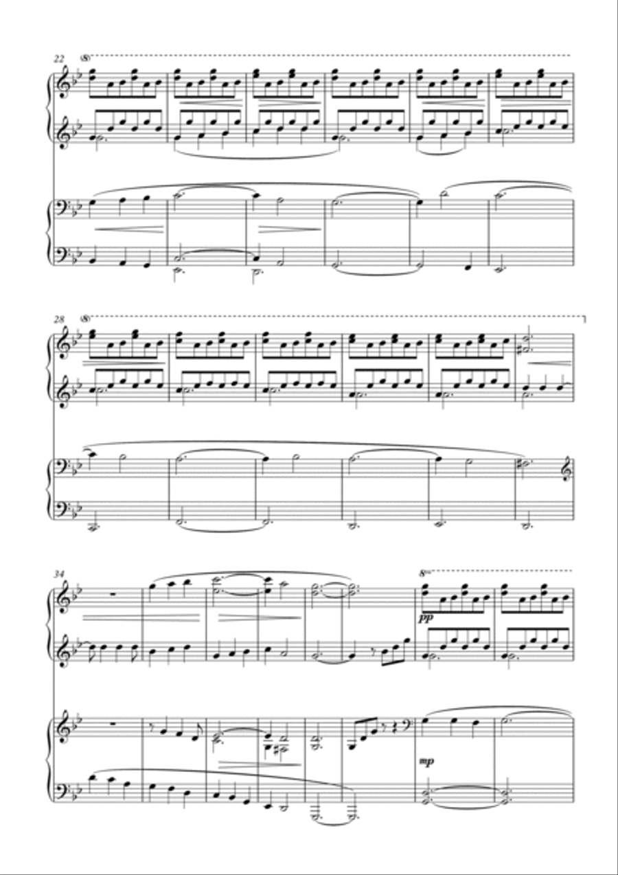 Lullay, Lullay; Christmas Carol Variations on the Coventry Carol, for Piano Duet Arr. Simon Peberdy image number null
