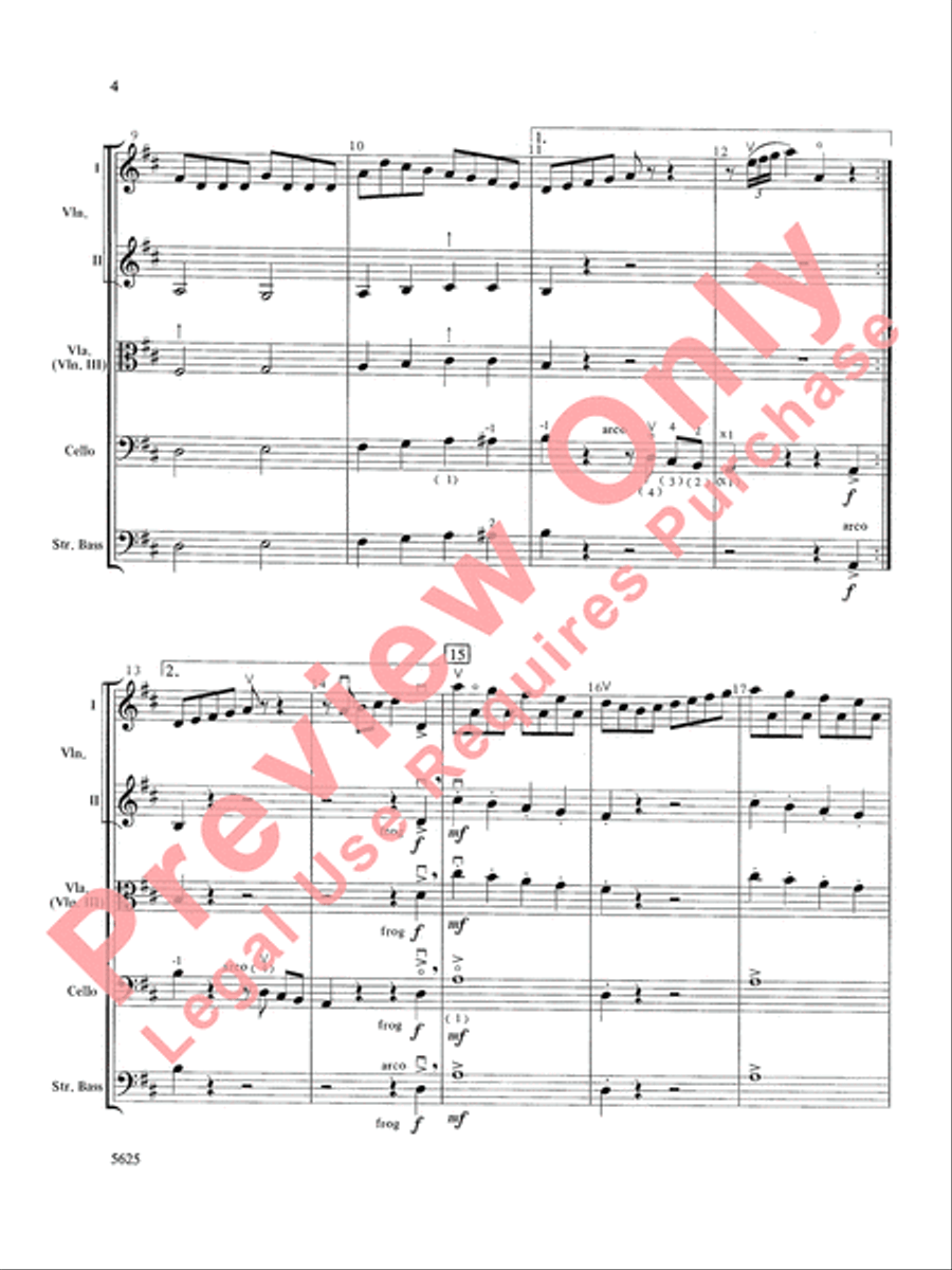 Serendipity Suite String Orchestra scores gallery preview page 5