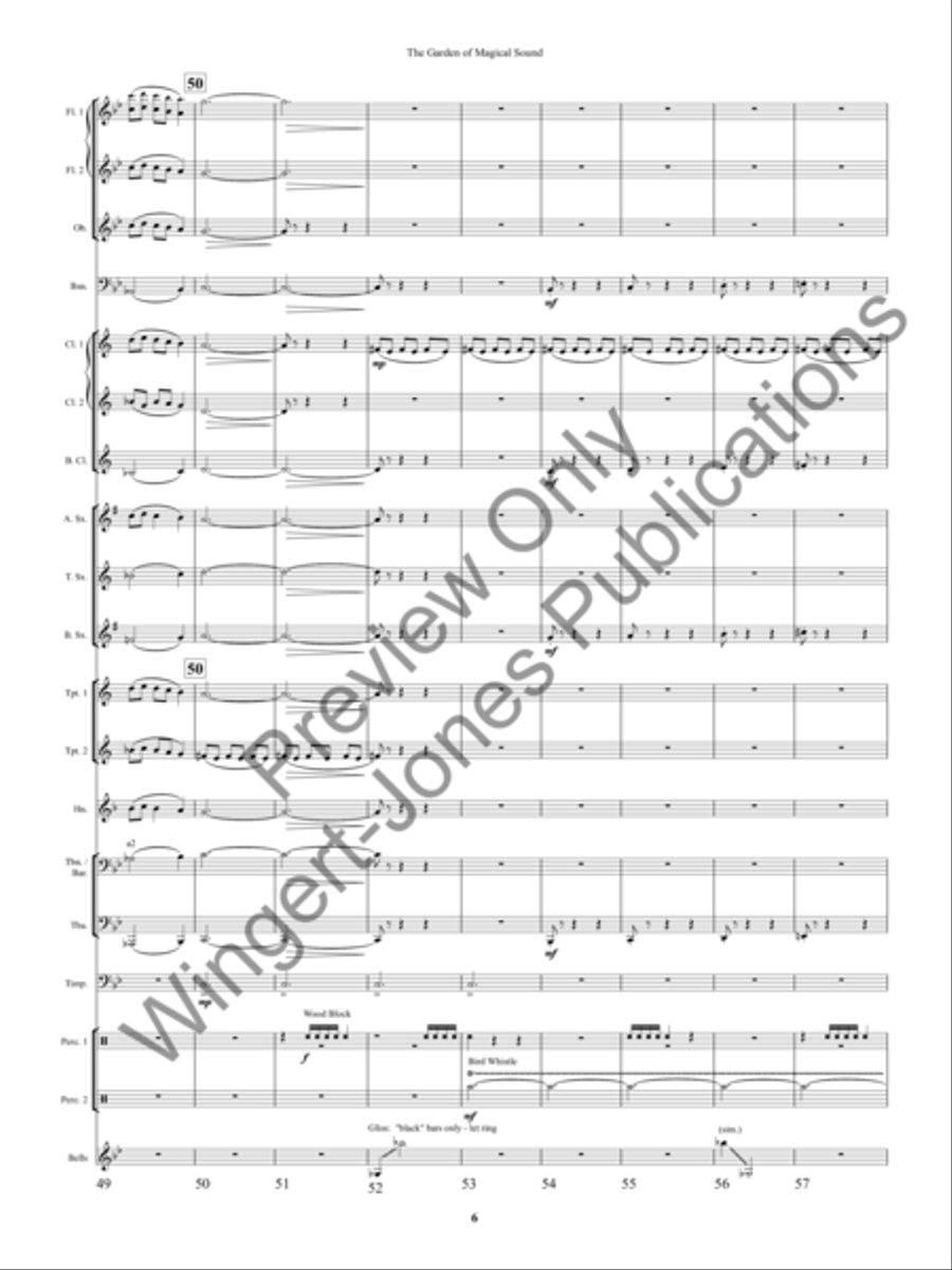 The Garden of Magical Sound Concert Band scores gallery preview page 9