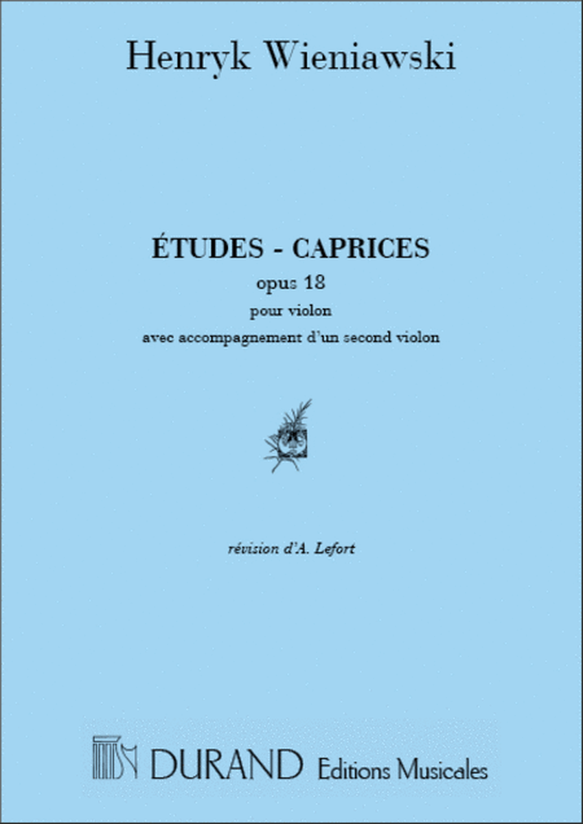 Etudes Caprices Op 18 2 Violons