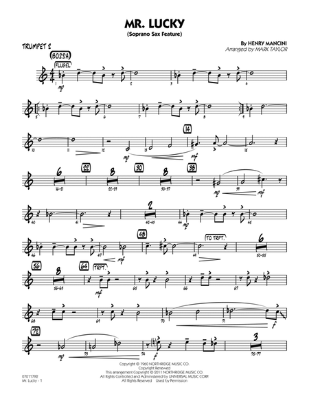 Mr. Lucky (Soprano Sax Feature) - Trumpet 2