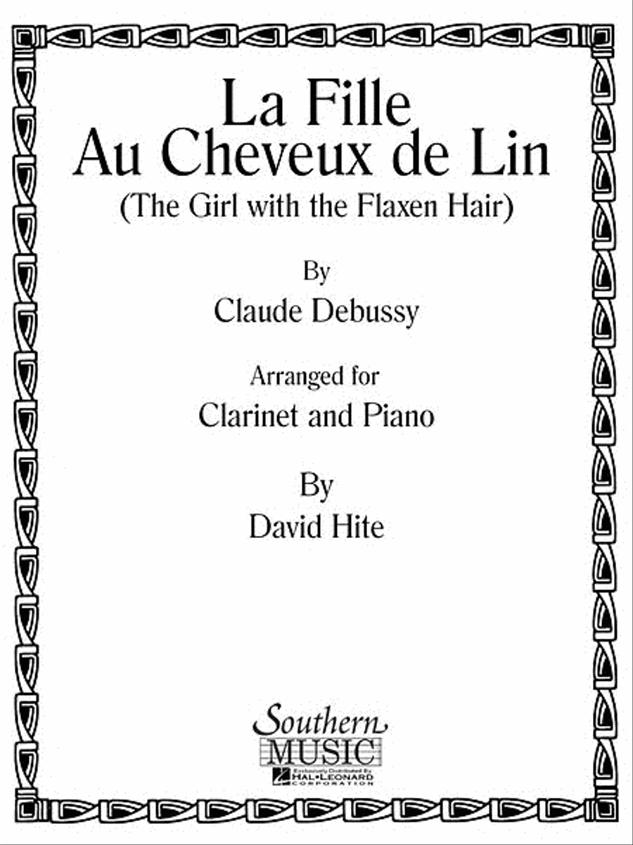 Girl with the Flaxen Hair B-Flat Clarinet scores gallery preview page 1