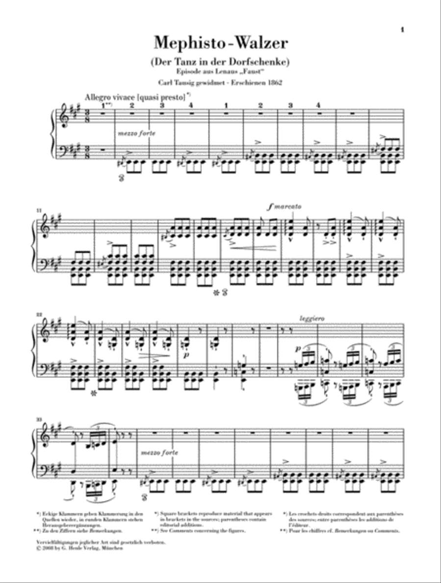Mephisto Waltz Piano Solo scores gallery preview page 2