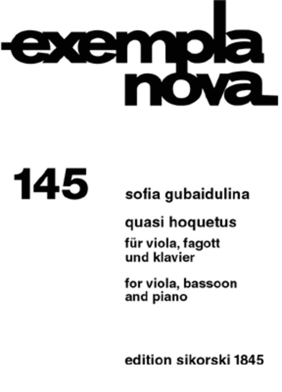 Quasi Hoquetus Bassoon scores gallery preview page 1