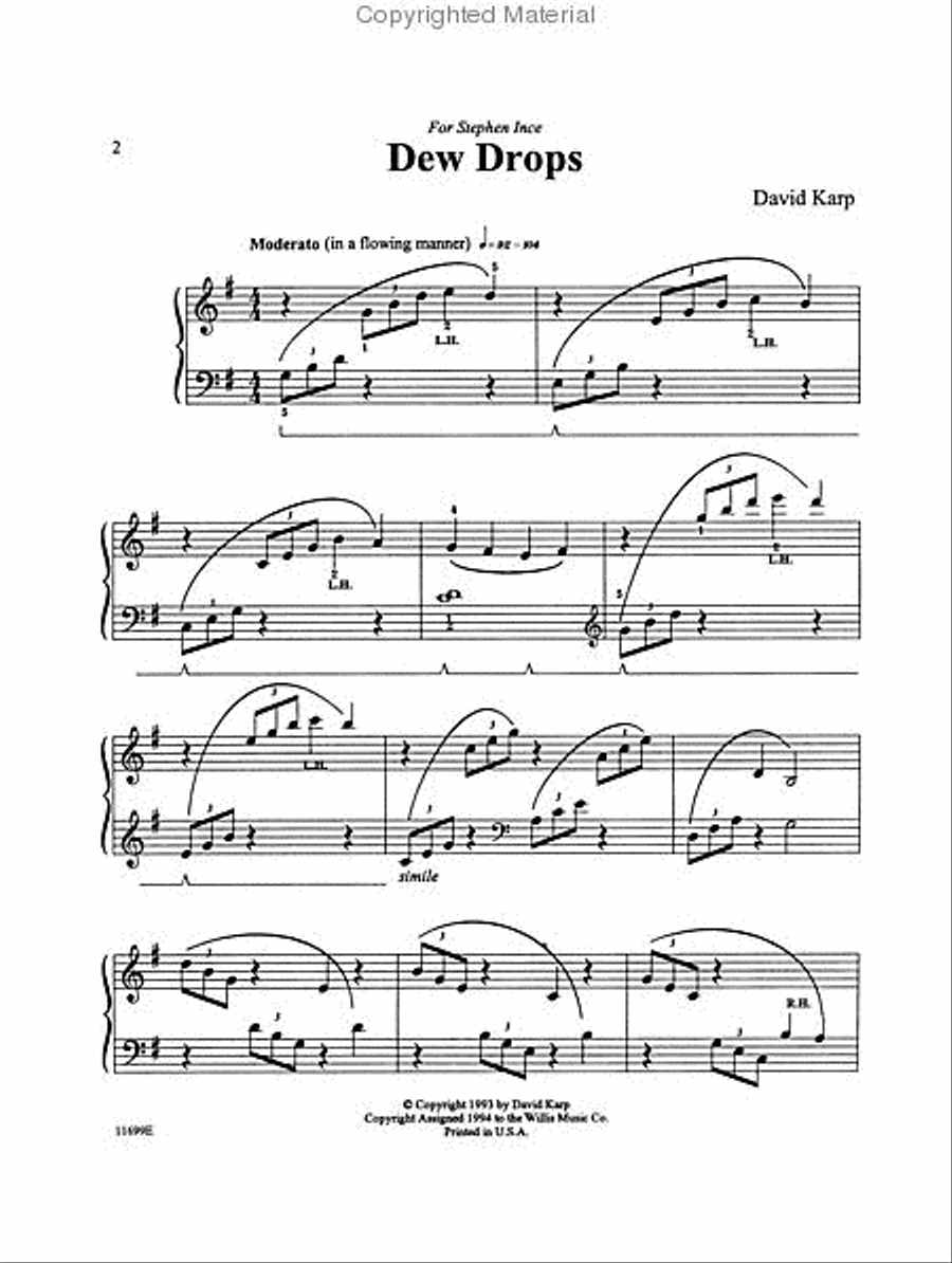 Dew Drops Piano scores gallery preview page 2