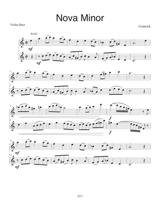 Nova Minor (Violin Duet)