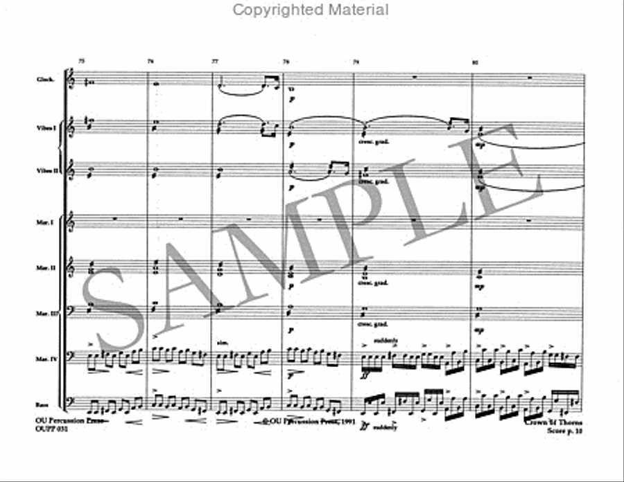 Crown of Thorns Percussion Ensemble scores gallery preview page 11