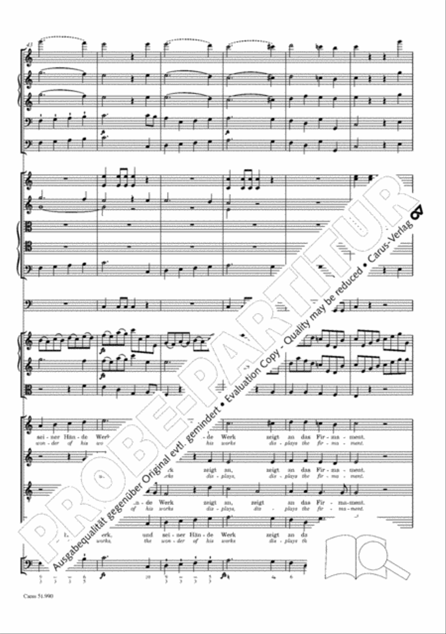 The Creation (Die Schopfung) 4-Part scores gallery preview page 119