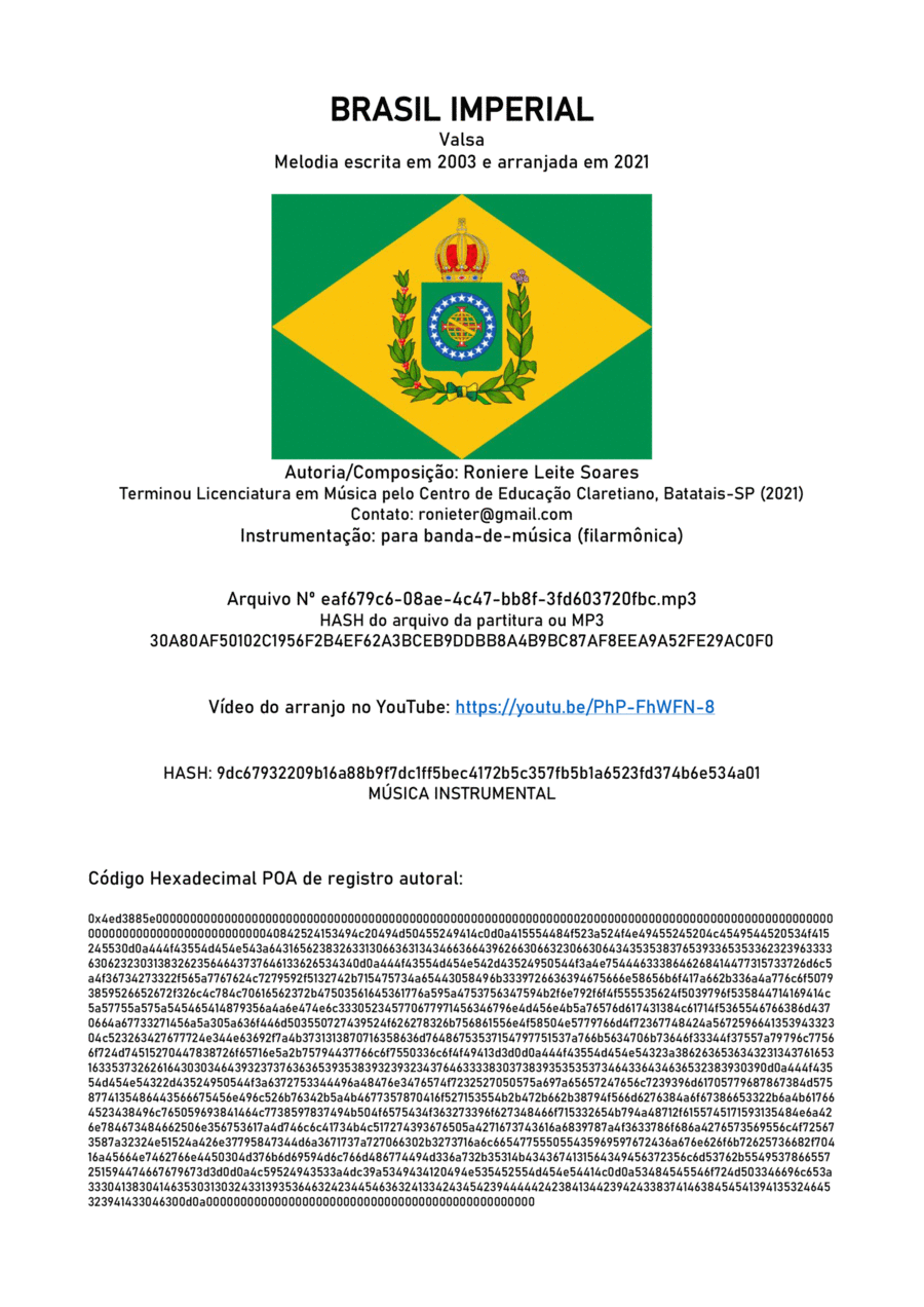 Brasil Imperial Brasil Imperial Full Orchestra scores gallery preview page 1