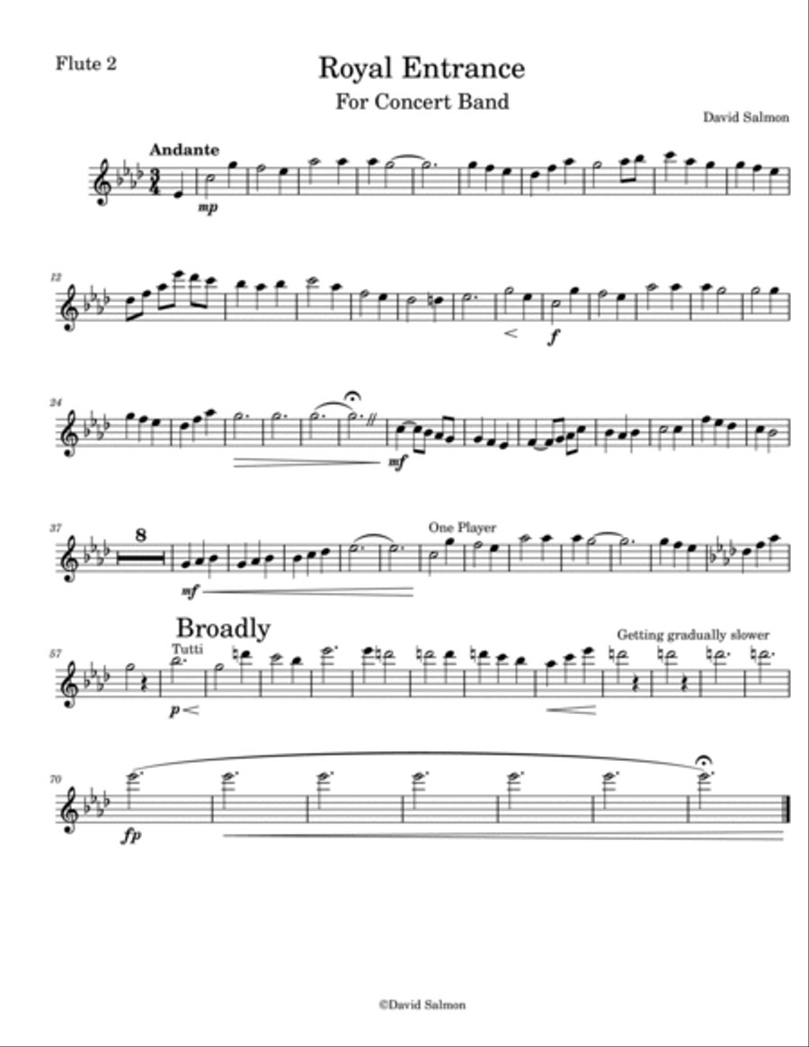 Royal Entrance Concert Band scores gallery preview page 5