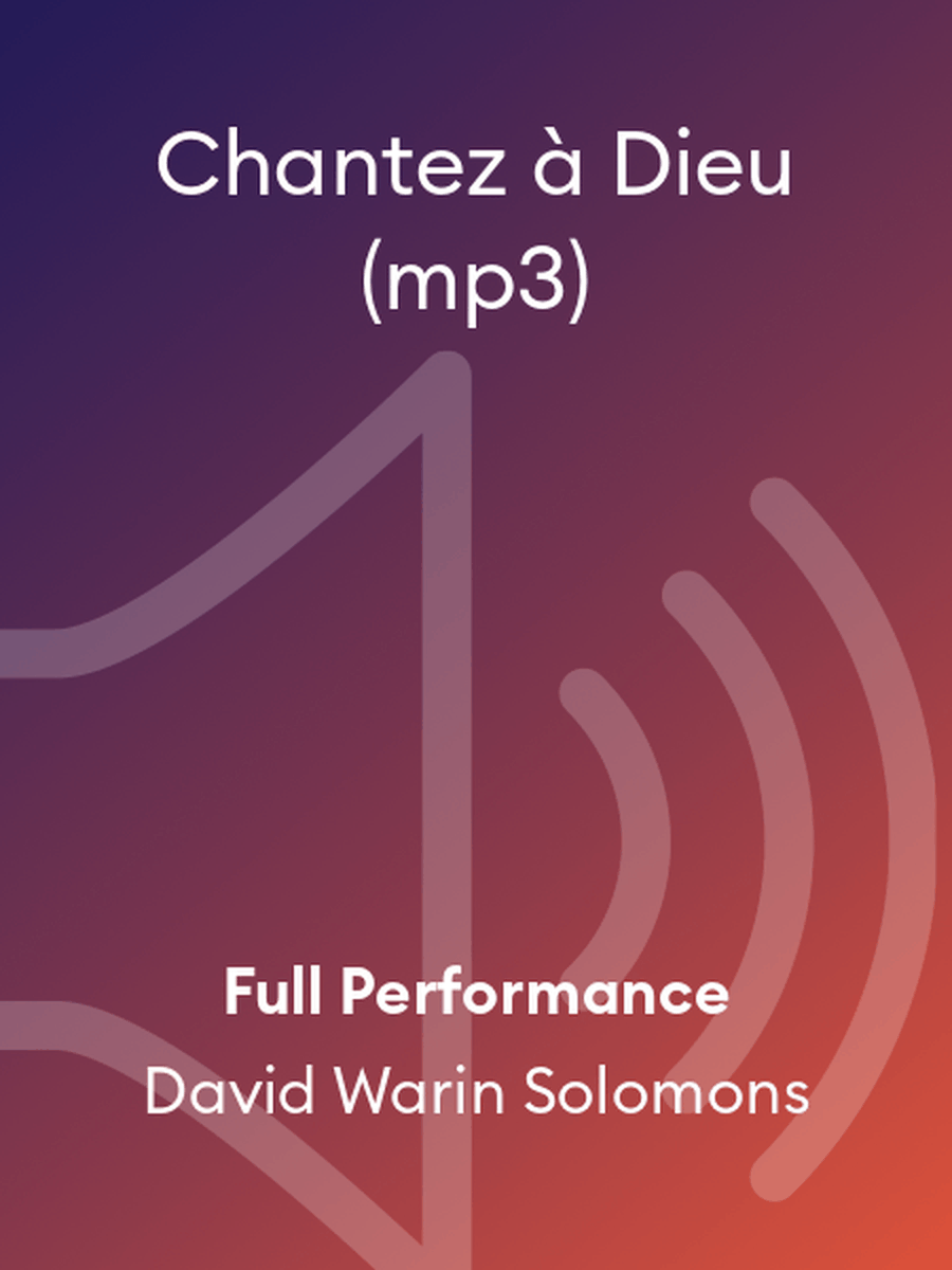 Chantez à Dieu (mp3)