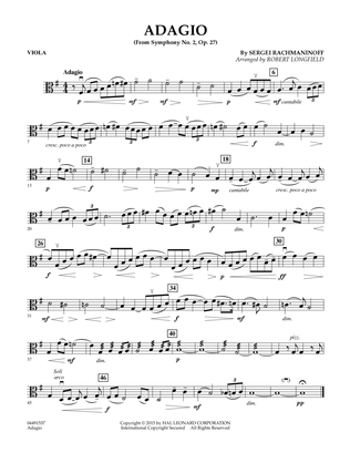 Adagio from Symphony No. 2 - Viola