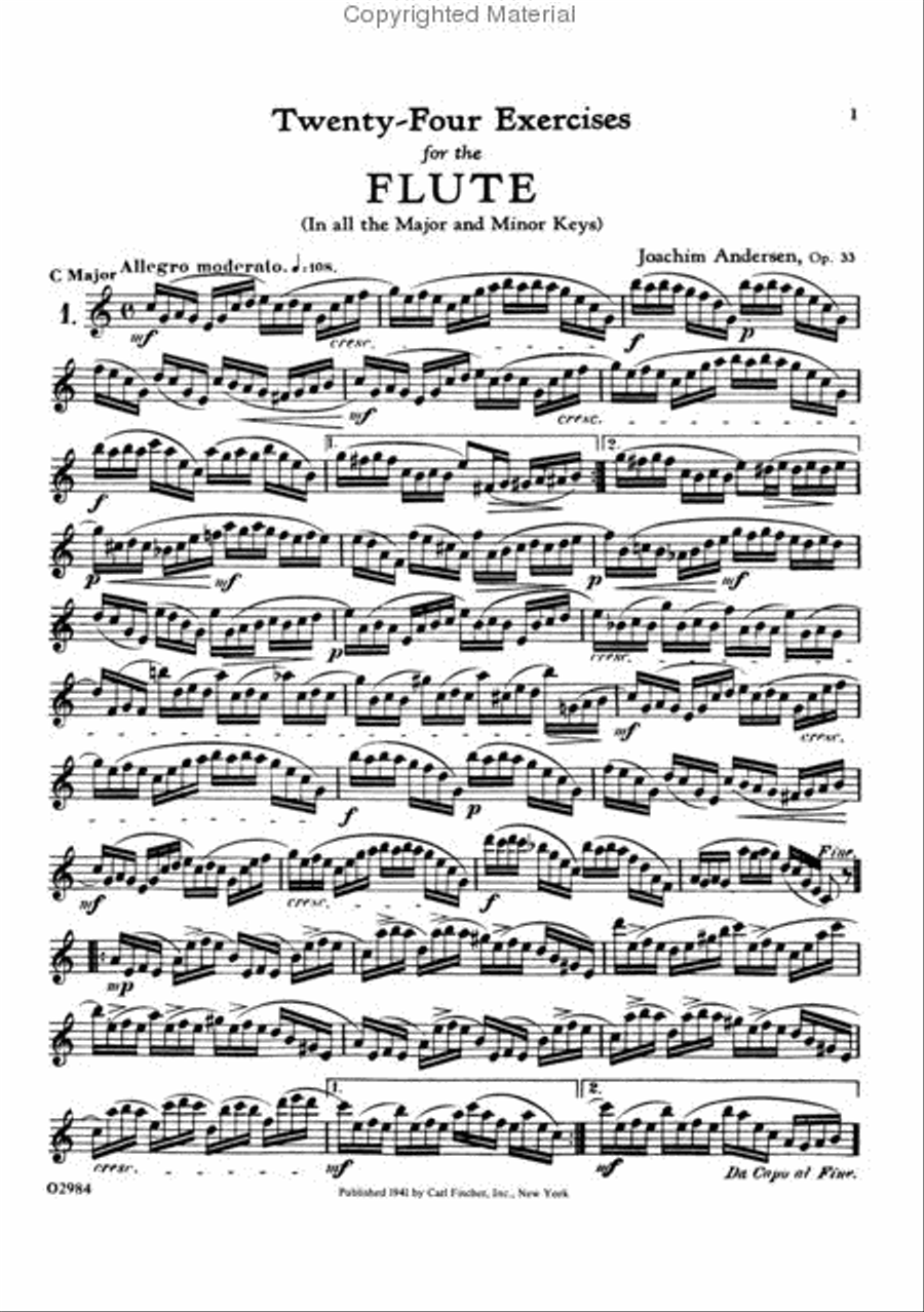 Twenty-Four Etudes Flute scores gallery preview page 2