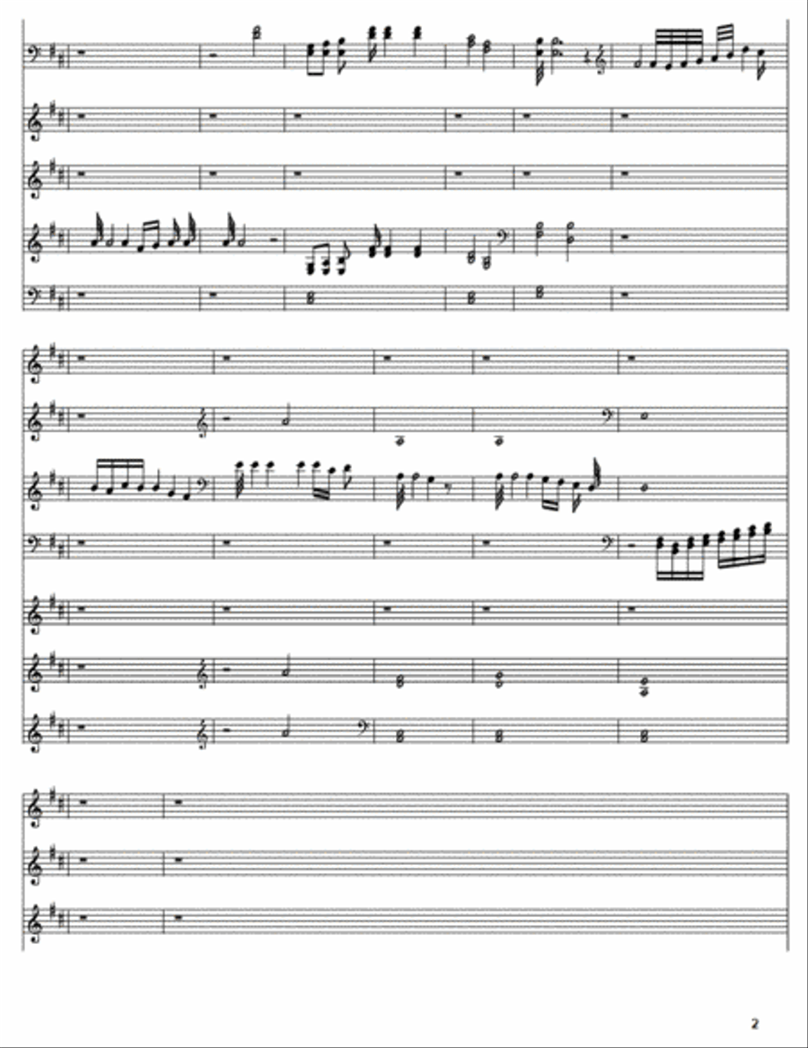 Piano Concerto #1 Movement 2 Allegretto Full Orchestra scores gallery preview page 2