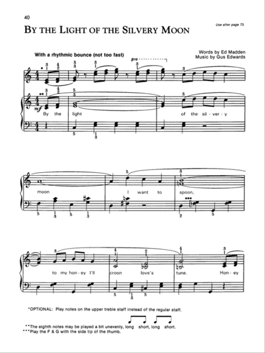 Alfred's Basic Adult Piano Course All-Time Favorites, Book 1 Voice scores gallery preview page 3