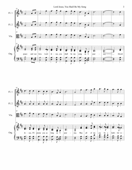 Lord Jesus, You Shall Be My Song, Hymn Setting image number null