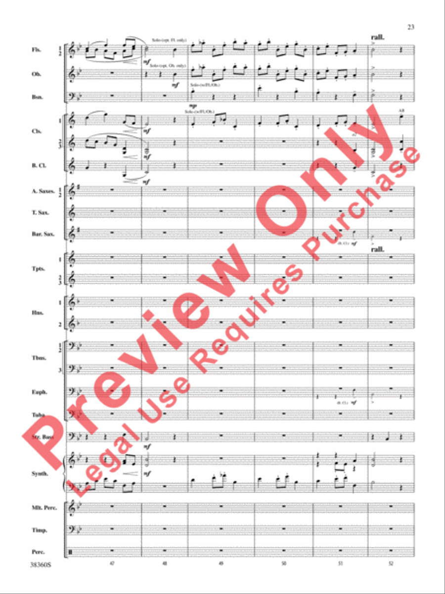 Tonadillas Suite Concert Band scores gallery preview page 24