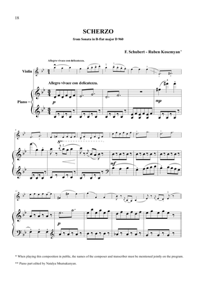 Scherzo from Sonata in B-flat major D 960