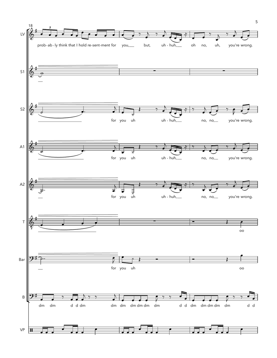 Fighter A Cappella scores gallery preview page 5