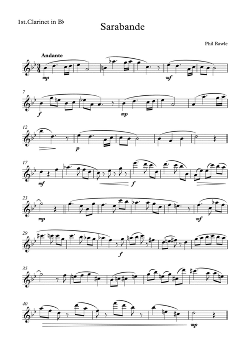 Sarabande - Clarinet Quartet image number null