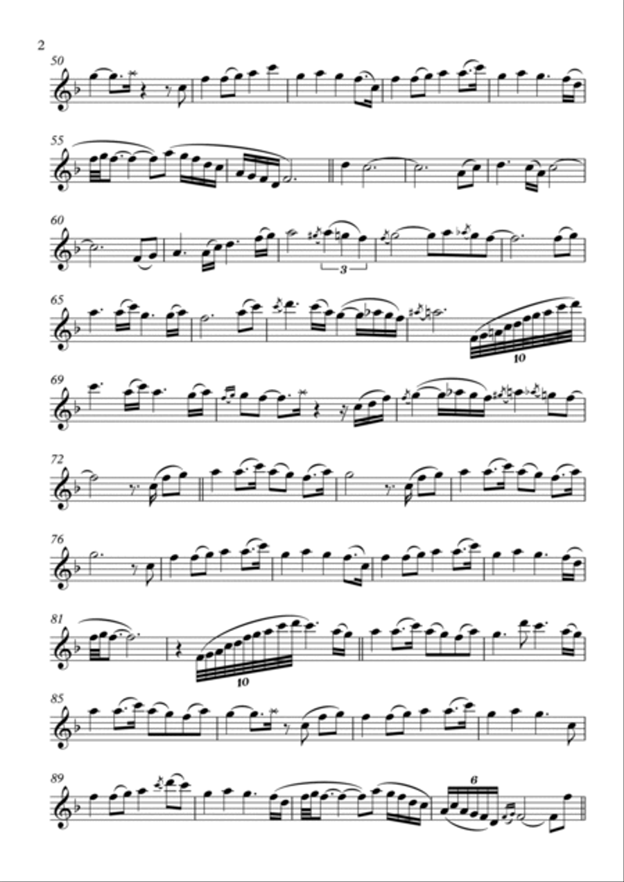 Jasmine Flower Soprano Saxophone scores gallery preview page 2