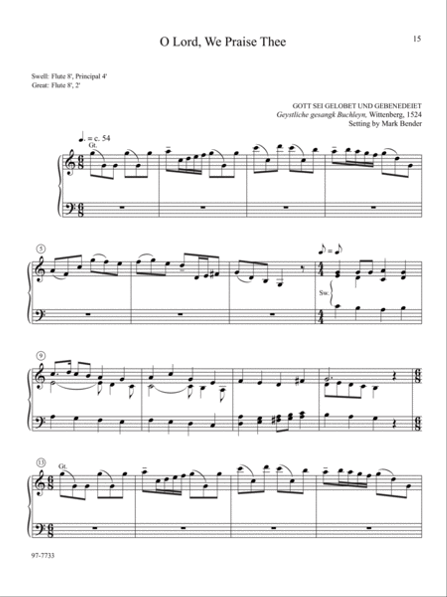 A Reformation Easter: Organ Preludes on Sixteenth-Century Hymns Organ scores gallery preview page 5