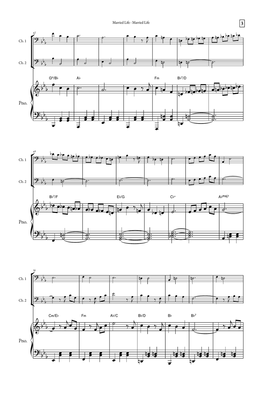 Married Life String Duet scores gallery preview page 3