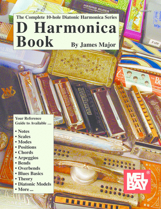 Book cover for Complete 10-Hole Diatonic Harmonica Series: D Harmonica Book