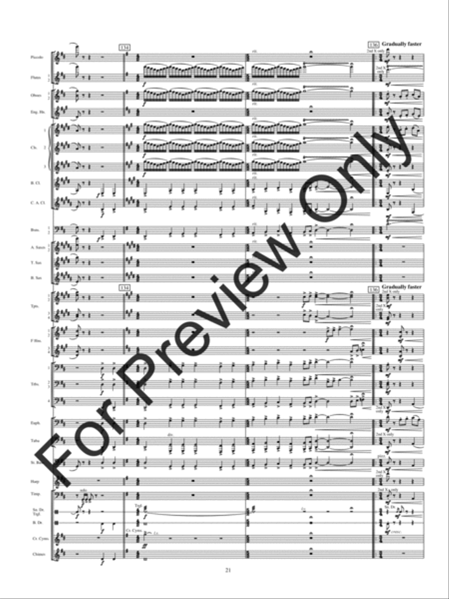Holiday Rhapsody Concert Band scores gallery preview page 24